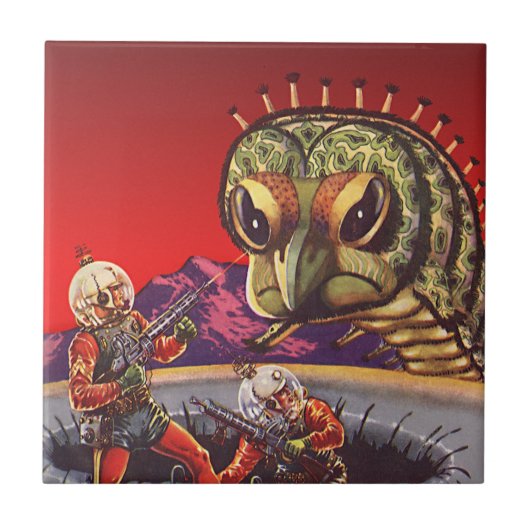  wetenschapscultuur Giant Centipede Insect War Tegeltje (Voorkant)