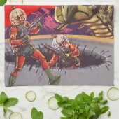  wetenschapscultuur Giant Centipede Insect War Theedoek (Gevouwen)