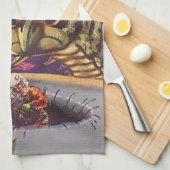  wetenschapscultuur Giant Centipede Insect War Theedoek (Quarter Fold)