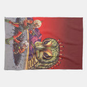  wetenschapscultuur Giant Centipede Insect War Theedoek (Horizontaal)