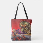  wetenschapscultuur Giant Centipede Insect War Tote Bag (Achterkant)