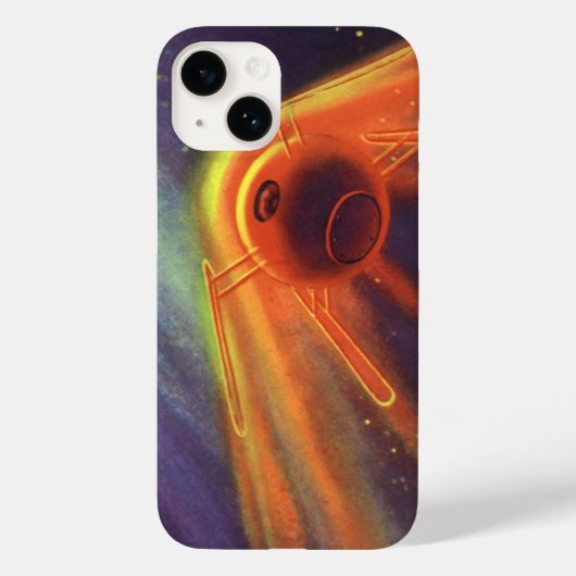 wetenschapscultuur, gloeiende raketten in de ruim Case-Mate iPhone case (Achterkant)