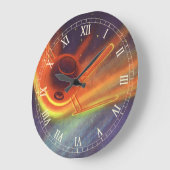  wetenschapscultuur, gloeiende raketten in de ruim grote klok (Hoek)