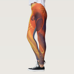  wetenschapscultuur, gloeiende raketten in de ruim leggings