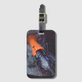  wetenschapscultuur, raketafslag bagagelabel (Voorkant (verticaal))