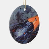  wetenschapscultuur, raketafslag keramisch ornament (Rechts)