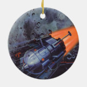  wetenschapscultuur, raketafslag keramisch ornament (Achterkant)