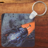 wetenschapscultuur, raketafslag sleutelhanger (Achterkant)