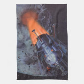  wetenschapscultuur, raketafslag theedoek (Verticaal)