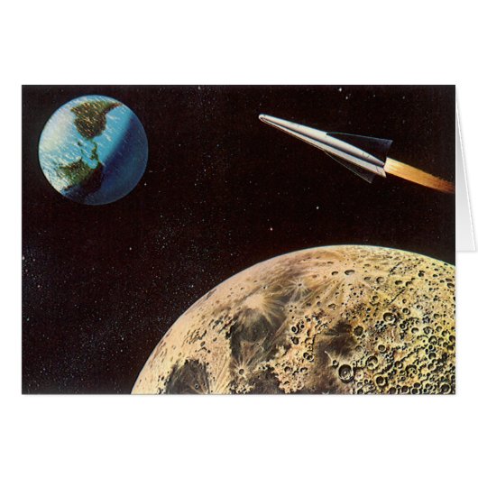  wetenschapscultuur, raketschild over de maan (Voorkant Horizontaal)