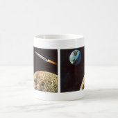  wetenschapscultuur, raketschild over de maan koffiemok (Center)