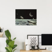 wetenschapscultuur, raketschildpadmotoren poster (Thuiskantoor)