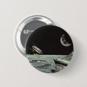  wetenschapscultuur, raketschildpadmotoren ronde button 5,7 cm (Voorkant /achterkant)