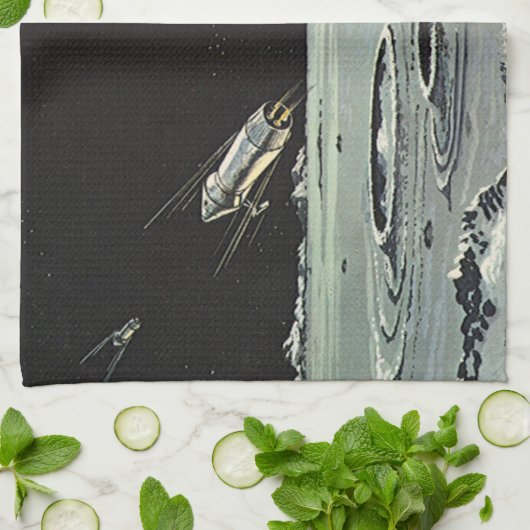  wetenschapscultuur, raketschildpadmotoren theedoek (Gevouwen)