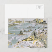  wetenschapscyclus Futuristische auto's, taxi's Briefkaart (Voorkant / Achterkant)