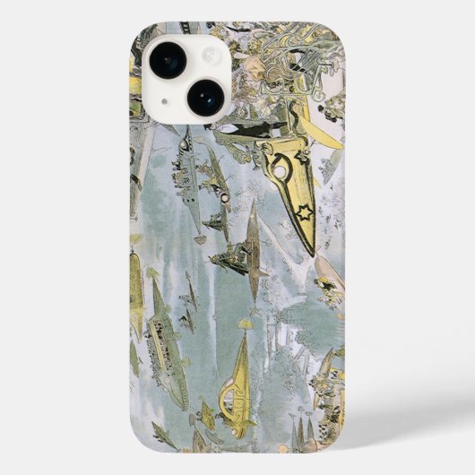  wetenschapscyclus Futuristische auto's, taxi's Case-Mate iPhone Case (Achterkant)