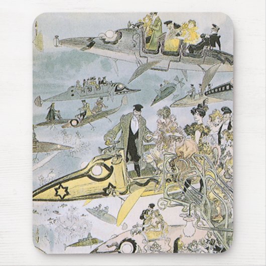  wetenschapscyclus Futuristische auto's, taxi's Muismat (Voorkant)