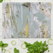  wetenschapscyclus Futuristische auto's, taxi's Theedoek (Gevouwen)