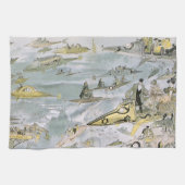  wetenschapscyclus Futuristische auto's, taxi's Theedoek (Horizontaal)