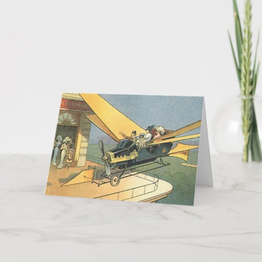 wetenschapscyclus Steampunk Converteerbare auto Kaart (Voorkant)