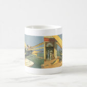  wetenschapscyclus Steampunk Converteerbare auto Koffiemok (Center)