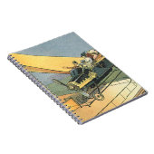  wetenschapscyclus Steampunk Converteerbare auto Notitieboek (Rechterzijde)