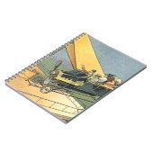  wetenschapscyclus Steampunk Converteerbare auto Notitieboek (Linkerzijde)