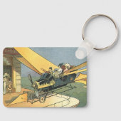  wetenschapscyclus Steampunk Converteerbare auto Sleutelhanger (Voorkant)