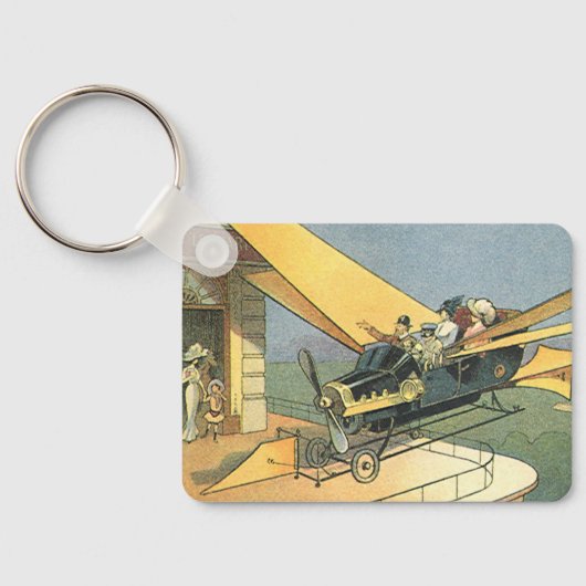  wetenschapscyclus Steampunk Converteerbare auto Sleutelhanger (Achterkant)