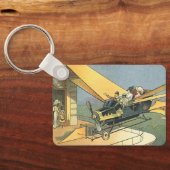  wetenschapscyclus Steampunk Converteerbare auto Sleutelhanger (Achterkant)