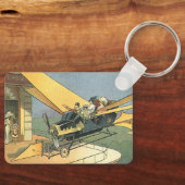  wetenschapscyclus Steampunk Converteerbare auto Sleutelhanger (Voorkant)