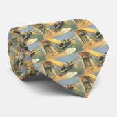 wetenschapscyclus Steampunk Converteerbare auto Stropdas (Opgerold)