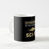 Wetenschapsdag Alien Space Science Nerds Gift Koffiemok (Voorkant links)
