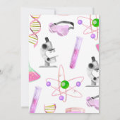 Wetenschapsdag - uitnodiging voor meisjes (Achterkant)