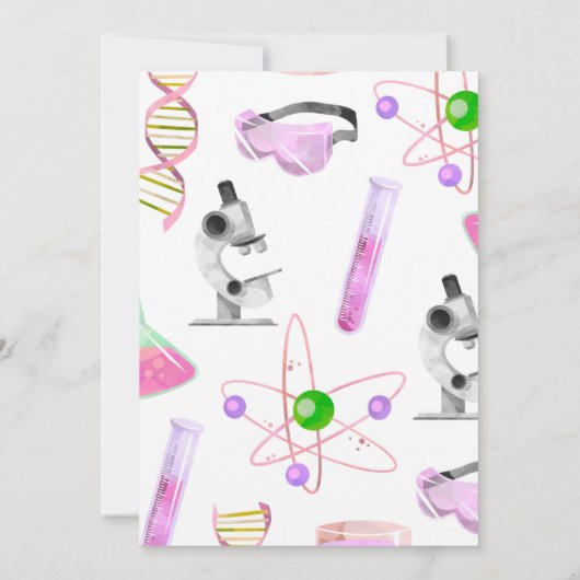 Wetenschapsdag - uitnodiging voor meisjes (Achterkant)
