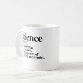 Wetenschapsdefinitie - Kennis in overeenstemming m Koffiemok (Voorkant links)