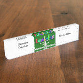 Wetenschapsdocent Acryl Bureau Naam Bord Naambordje (Zijkant)