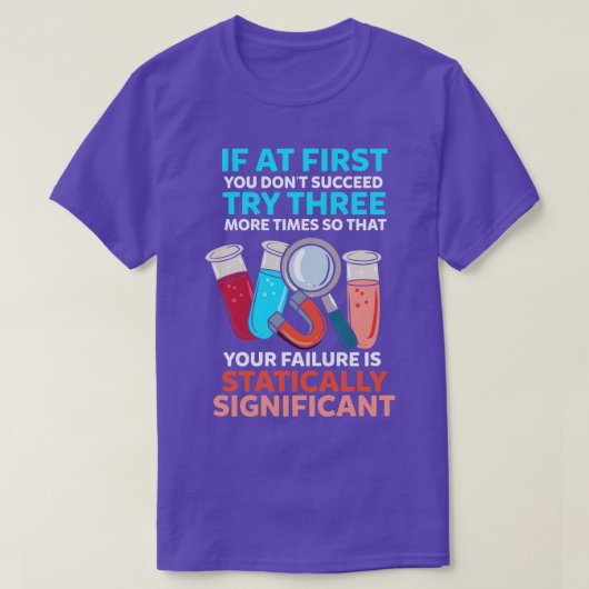 Wetenschapsdocent Grappige Wetenschap 1 T-shirt (Design voorkant)