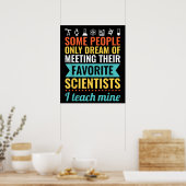 WETENSCHAPSDOCENT Lesgeven in Biologie Scheikunde Poster (Keuken)
