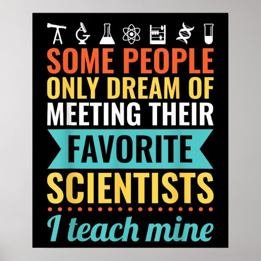 WETENSCHAPSDOCENT Lesgeven in Biologie Scheikunde Poster (Voorkant)