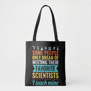 WETENSCHAPSDOCENT Lesgeven in Biologie Scheikunde Tote Bag