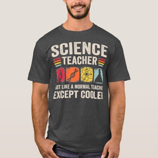 Wetenschapsdocent Scheikunde Biologie student T-shirt (Voorkant)