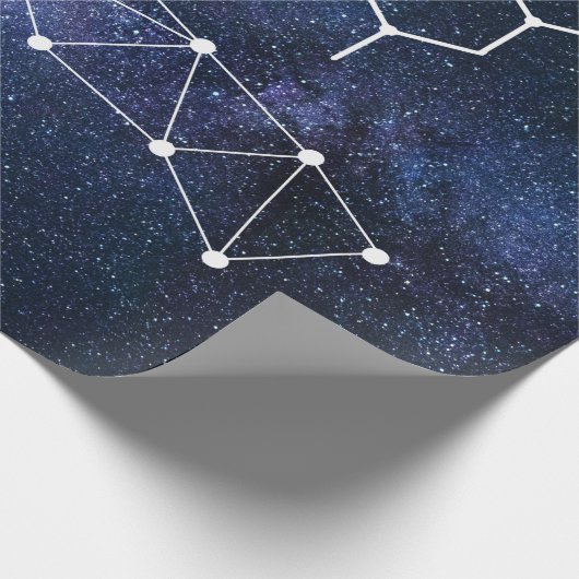 Wetenschapsdocent scheikunde professor Navy Blue Cadeaupapier (Hoek)