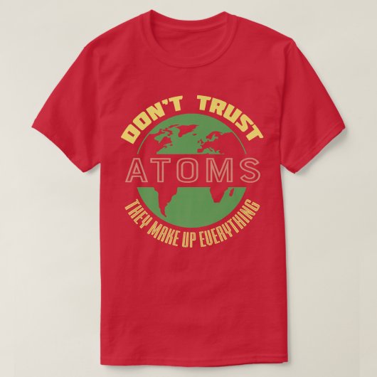 Wetenschapseducatief grappig ATOM Premium 1913 T-shirt (Design voorkant)