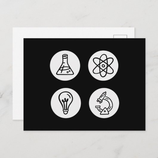 Wetenschapselementen Briefkaart (Voorkant / Achterkant)