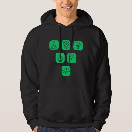 Wetenschapselementen Items Hoodie (Voorkant)