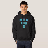 Wetenschapselementen Items Hoodie (Voorkant volledig)