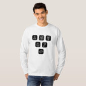 Wetenschapselementen Items T-shirt (Voorkant volledig)