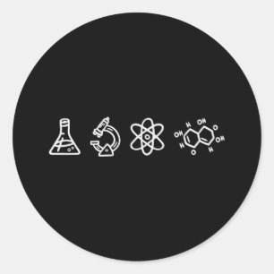 Wetenschapselementen Ronde Sticker