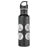 Wetenschapselementen Waterfles (Voorkant)